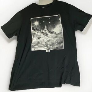 Levi's T-Shirt Men's 2XL Black Short Sleeve Crew Neck Graphic Classic Print